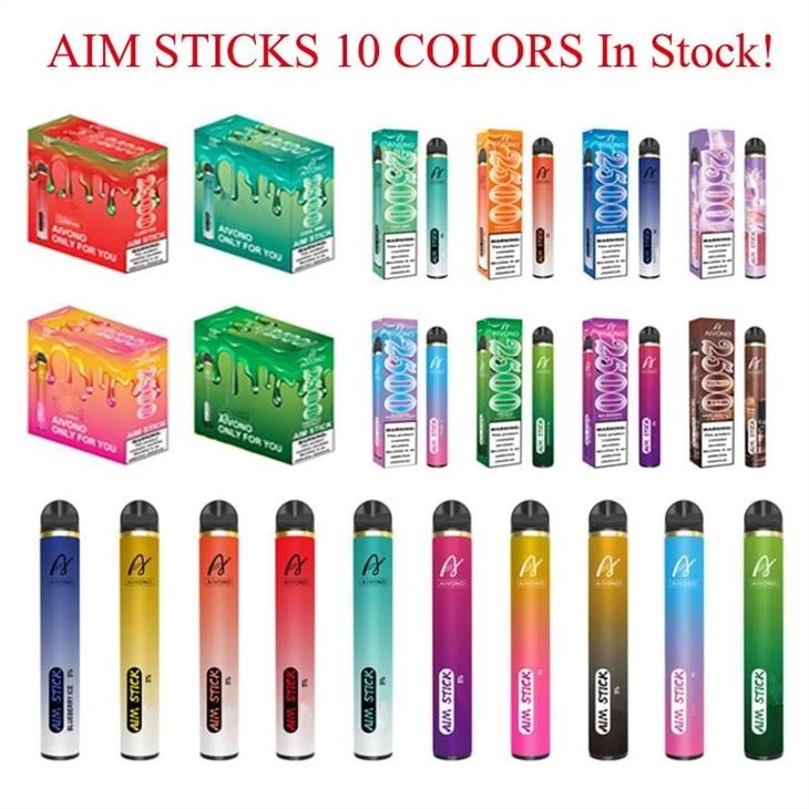 Vape descartável para cigarro eletrônico AiM Stick 2500 puffs