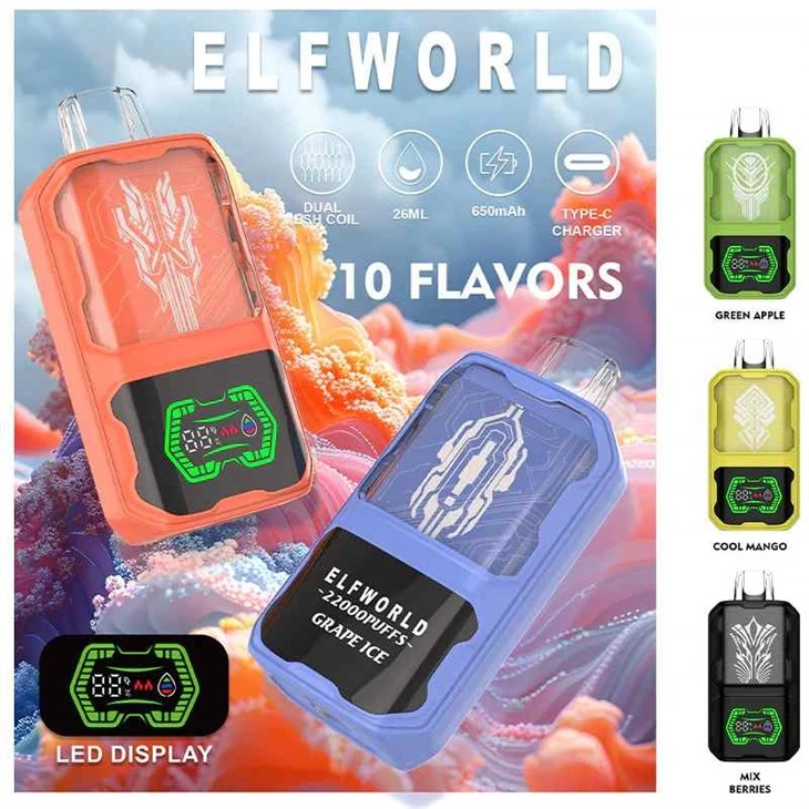 ELFWORLD AI22000 Puffs Vape Descartável