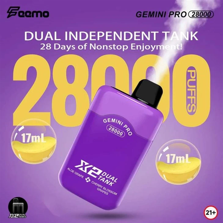 FEEMO GEMINI PRO 28000 PUFFS DUTO GOSTO