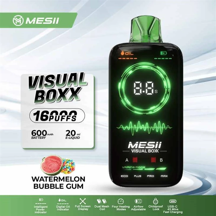 CAIXA VISUAL MESII 16000 PUFFS