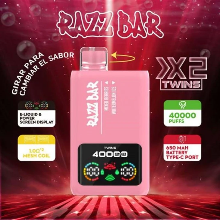 RAZZBAR 40K Sabor Duplo