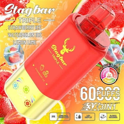 Stag Bar Triple 60000 3 em 1 sabor