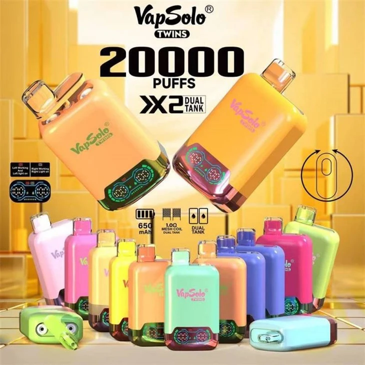 VapSolo Twins 20000 Puffs Vape Descartável
